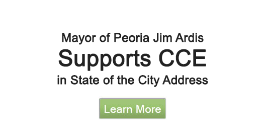 Mayor of Peoria Jim Ardis Supports CCE in State of the City Address - Learn More