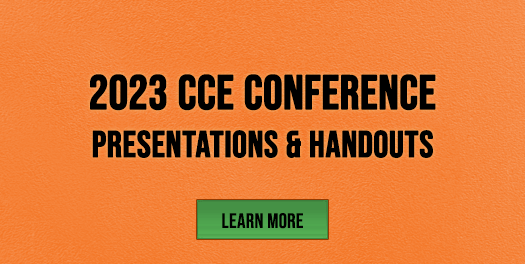 2023 CCE Conference
- Save the Date – July 13, 2023