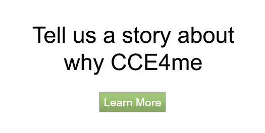 Tell us a story about
why CCE4me - Learn More